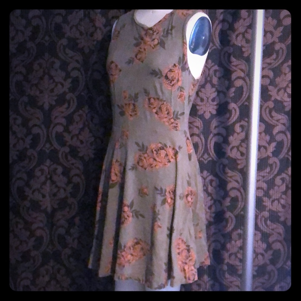 VANS olive green skater dress